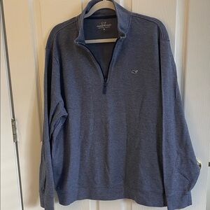 Vineyard Vines Men's Navy Zip-Up Sweater